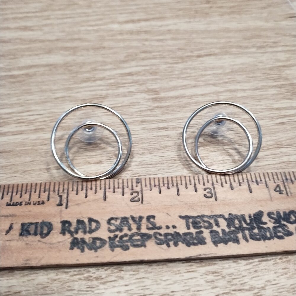 Costume Gold Pierced Hoop Earrings